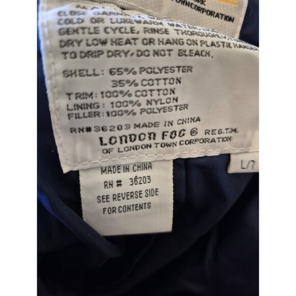 London Fog Vintage 90s Y2K Kids Snowsuit Snowpants Blue Sz 7 NWOT - Picture 5 of 5